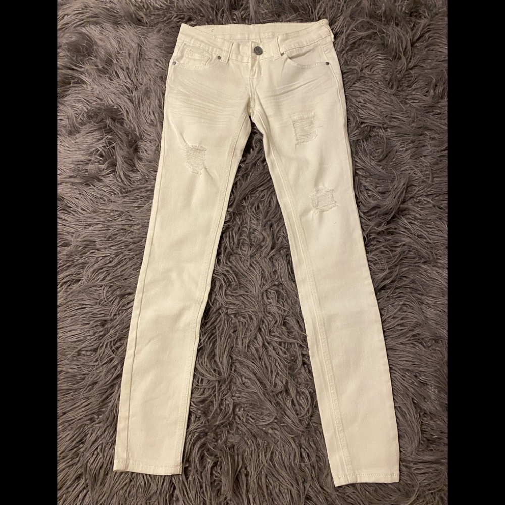 RSQ Ibiza skinny white jeans
